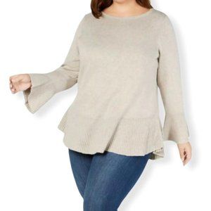 Style & Co Long Sleeve Scoop Neck Plus Size 1X Women's Sweaters